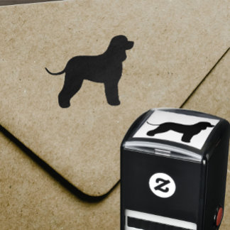 Irish Water Spaniel Dog Breed Silhouette Self-inking Stamp