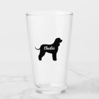 Irish Water Spaniel Dog Silhouette Personalised