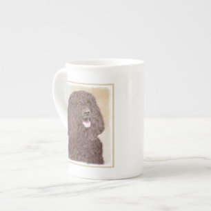 Irish Water Spaniel Painting - Original Dog Art Bone China Mug