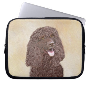 Irish Water Spaniel Painting - Original Dog Art Laptop Sleeve
