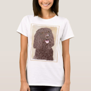 Irish Water Spaniel Painting - Original Dog Art T-Shirt