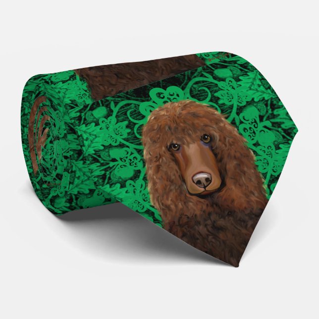 Irish Water Spaniel Tie (Rolled)