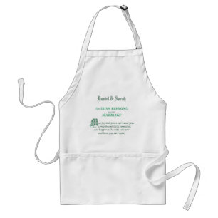 Irish Wedding Congratulations Blessing Standard Apron