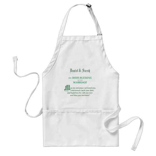 Irish Wedding Congratulations Blessing Standard Apron (Front)