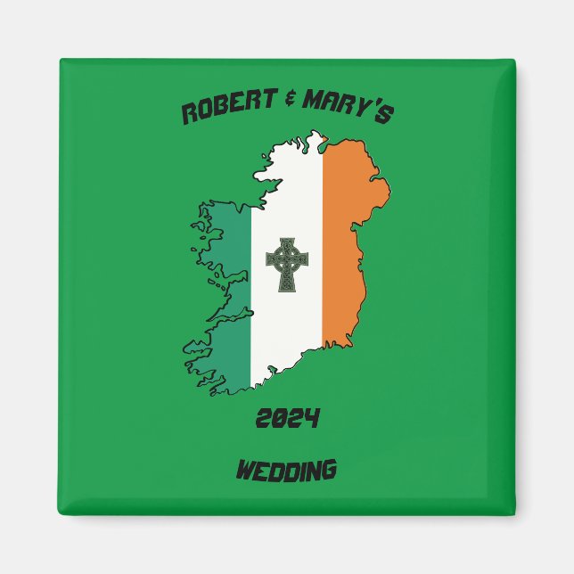 Irish Wedding Gift Magnet (Front)