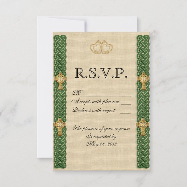 Irish wedding Invitation elegant (Front)