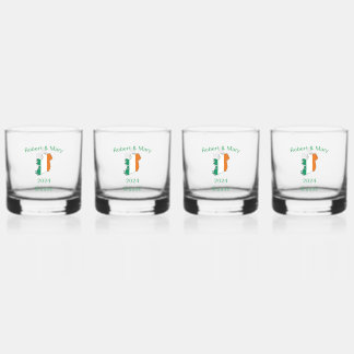 Irish Wedding Whiskey Glass Set