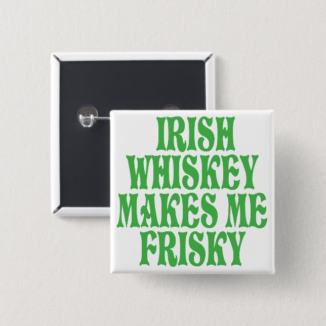 Irish Whiskey 15 Cm Square Badge (Front & Back)