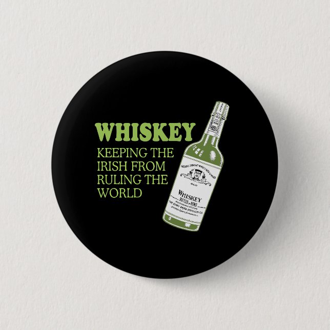 IRISH WHISKEY 6 CM ROUND BADGE (Front)