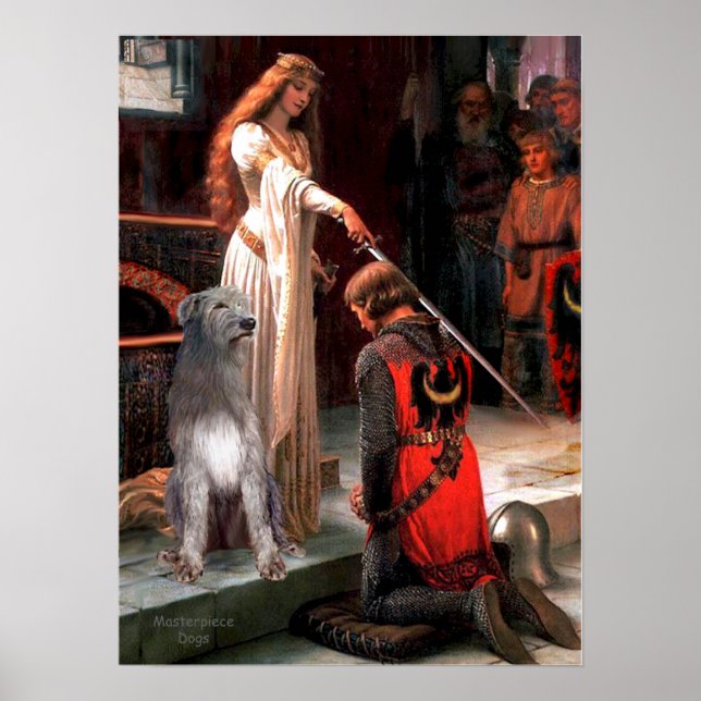 Irish Wolfhound 1 - The Accolade Poster (Front)