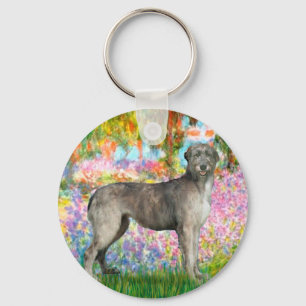Irish Wolfhound 3 - Garden Key Ring