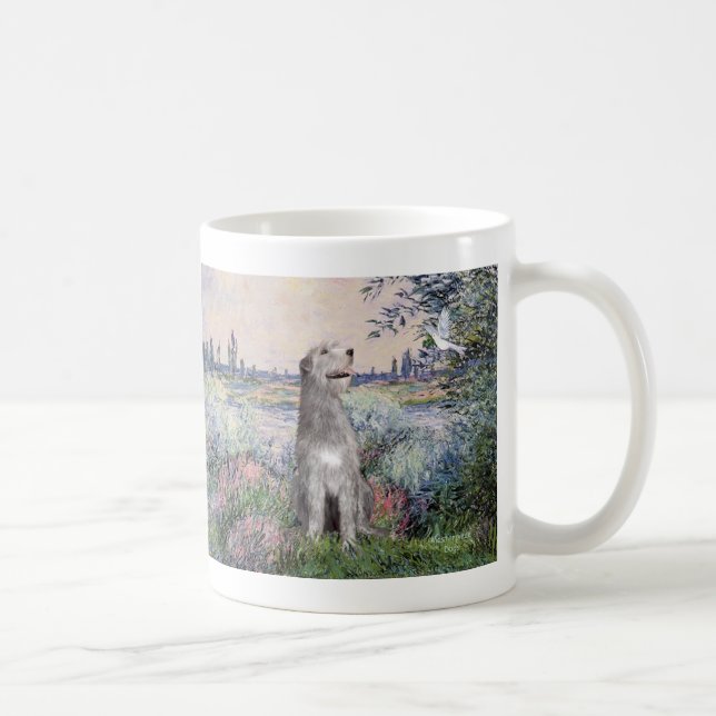 Irish Wolfhound 6 - By the Seine Coffee Mug (Right)