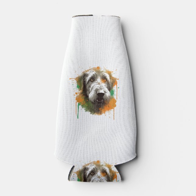 Irish Wolfhound  Bottle Cooler (Front)