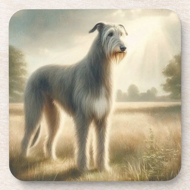 Irish Wolfhound Coaster (Front)