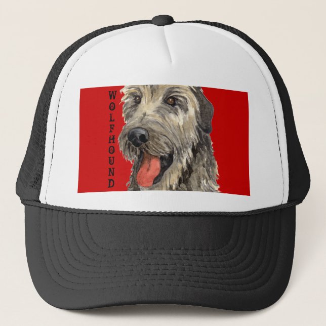 Irish Wolfhound Colour Block Trucker Hat (Front)