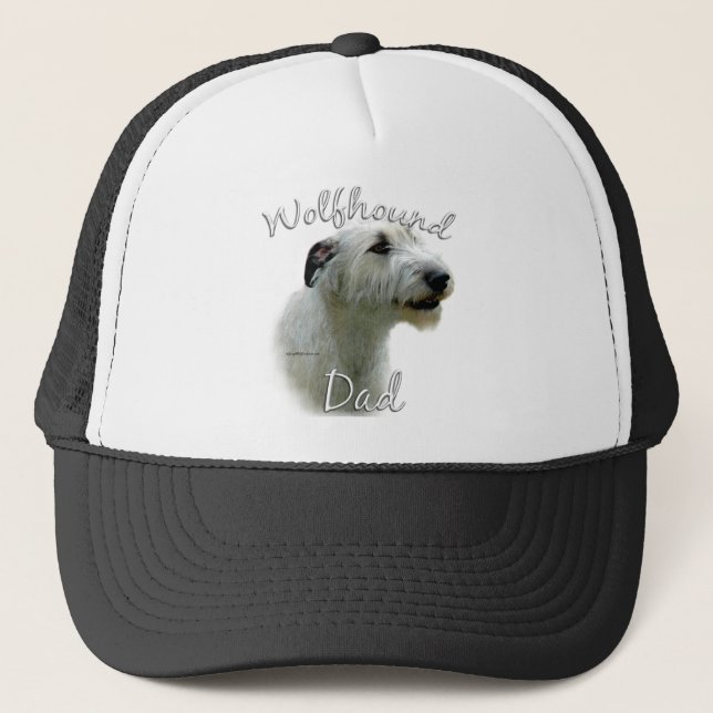 Irish Wolfhound Dad 2 Trucker Hat (Front)
