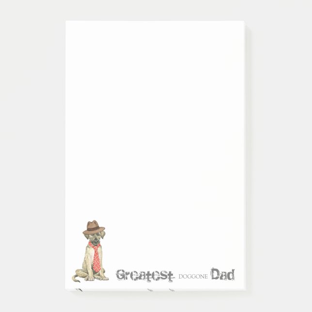 Irish Wolfhound Dad Post-it Notes (Front)