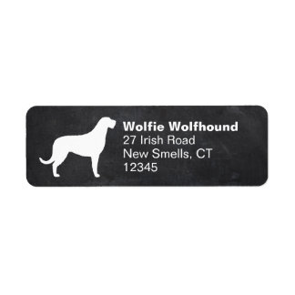 Irish Wolfhound Dog Breed Silhouette
