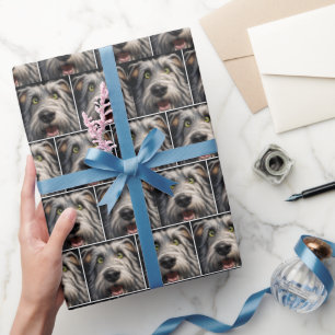 Irish Wolfhound Dog Humour Wrapping Paper