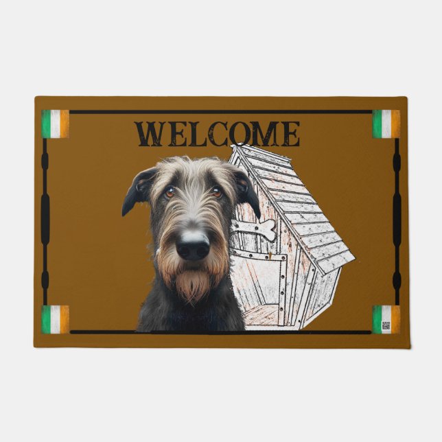 Irish Wolfhound Door Mat (Front)