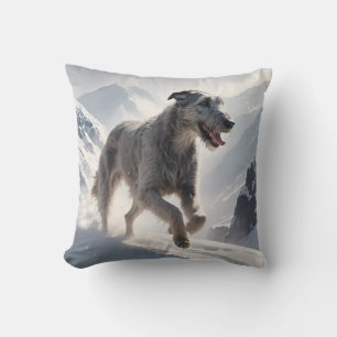 Irish Wolfhound Elegant Breed Throw Pillow