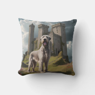 Irish Wolfhound Elegant Breed Throw Pillow