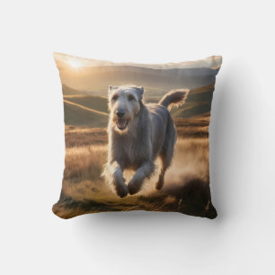 Irish Wolfhound Elegant Breed Throw Pillow