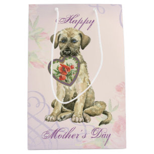 Irish Wolfhound Heart Mum Medium Gift Bag