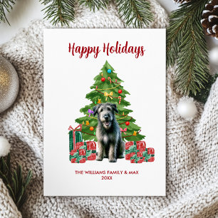 Irish Wolfhound Holiday Card