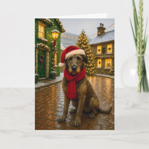 Irish Wolfhound Holiday Card