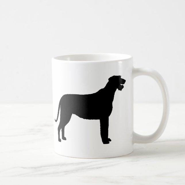 Irish Wolfhound (in black) Coffee Mug (Right)