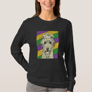 Irish Wolfhound Jester Mardi Gras Dog Mom or Dad T-Shirt