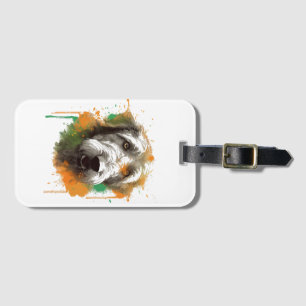Irish Wolfhound  Luggage Tag