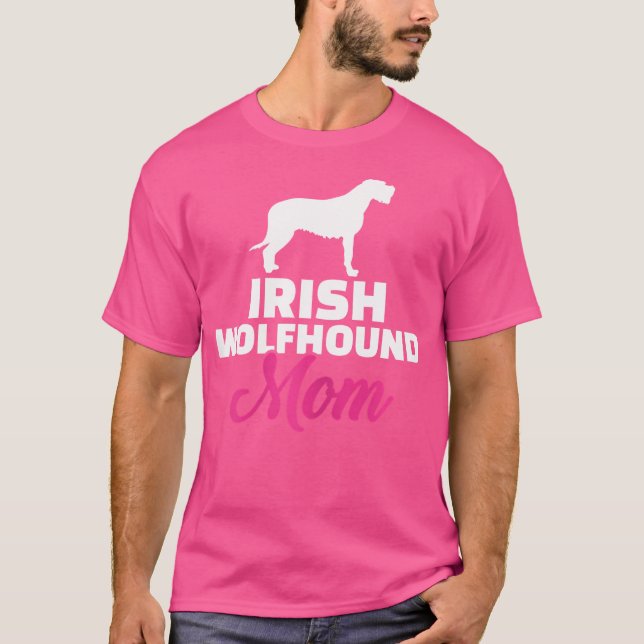 Irish Wolfhound Mum T-Shirt (Front)