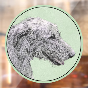 Irish Wolfhound Painting - Cute Original Dog Art