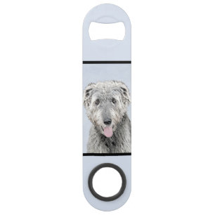 Irish Wolfhound Painting - Cute Original Dog Art