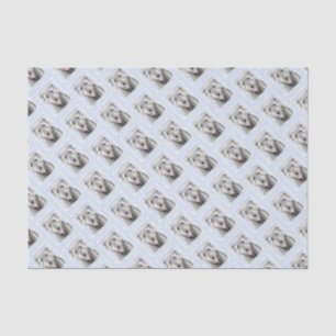 Irish Wolfhound Painting - Cute Original Dog Art Tissue Paper