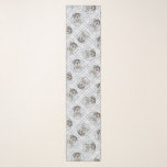 Irish Wolfhound Painting Grey Original Dog Art Scarf<br><div class="desc">This charming painting showcases a cute portrait of grey or silver Irish Wolfhound against a blue background. Our speciality lies in crafting original artwork based on nature and animals. Whether for yourself or as a thoughtful gift for your dog-loving friends, this piece promises to bring joy. Unleash your creativity by...</div>