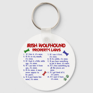 IRISH WOLFHOUND Property Laws 2 Key Ring