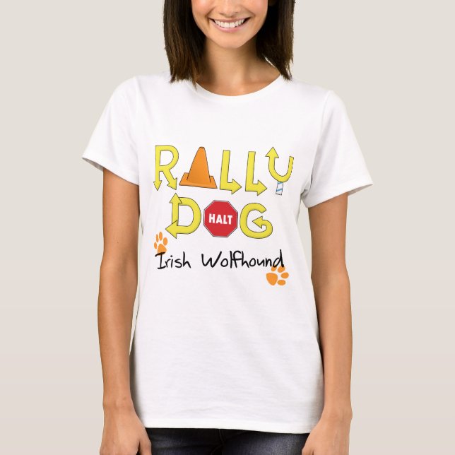 Irish Wolfhound Rally Dog T-Shirt (Front)