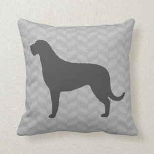 Irish Wolfhound Silhouette Cushion