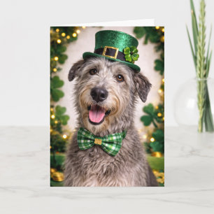 Irish Wolfhound St. Patrick’s Day Card 
