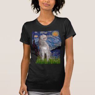 Irish Wolfhound - Starry Night (Vert) T-Shirt