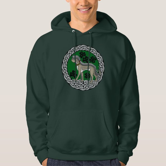 Irish Wolfhound Team Shield Hoodie (Front)
