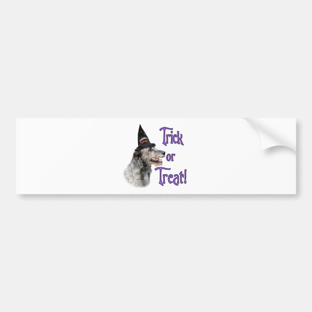 Irish Wolfhound Trick Bumper Sticker (Front)