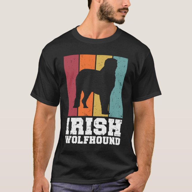 Irish Wolfhound Vintage  2 T-Shirt (Front)