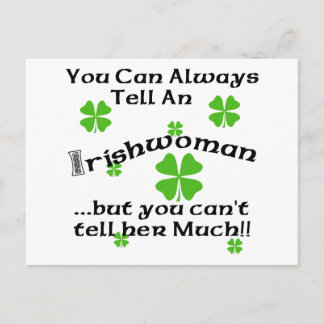 Irish Woman - You Can Always Tell... Postcard