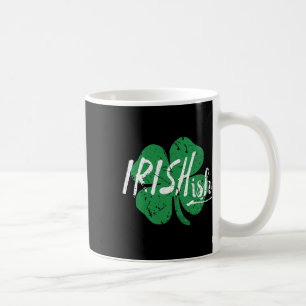 Irishish Word Art St Patricks Day Vintage Shamrock Coffee Mug