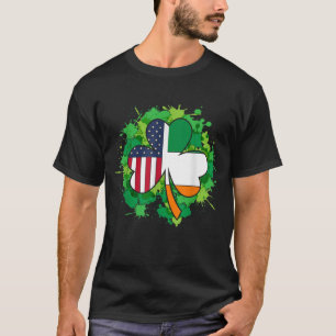 Irishman Gift American Irish Flag Clover St Patric T-Shirt