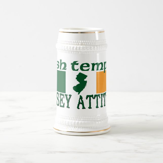 IrishTemper Jersey Attitude Beer Stein (Center)